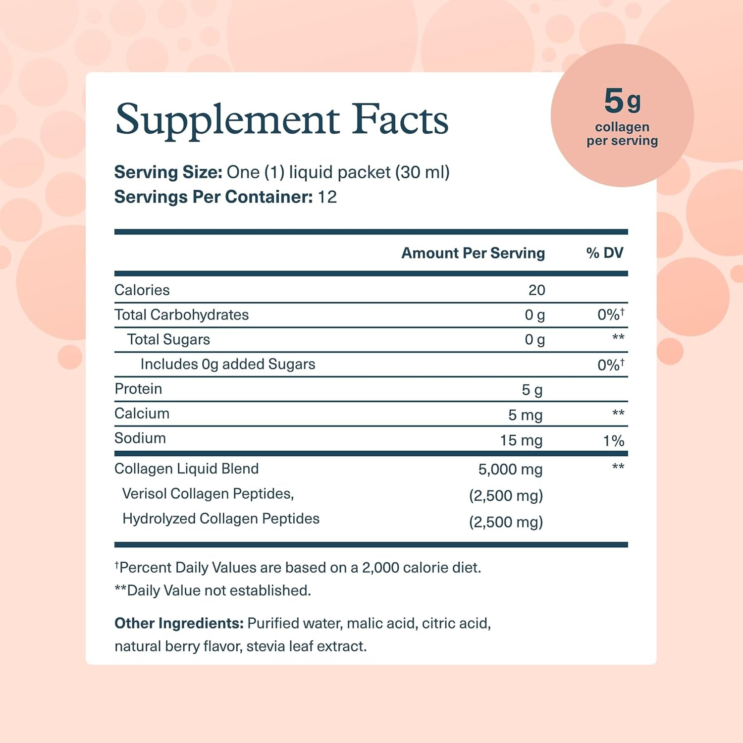 Youtheory Collagen Liquid, Natural Berry Flavor - 12 Single Serving Packets X 30ml