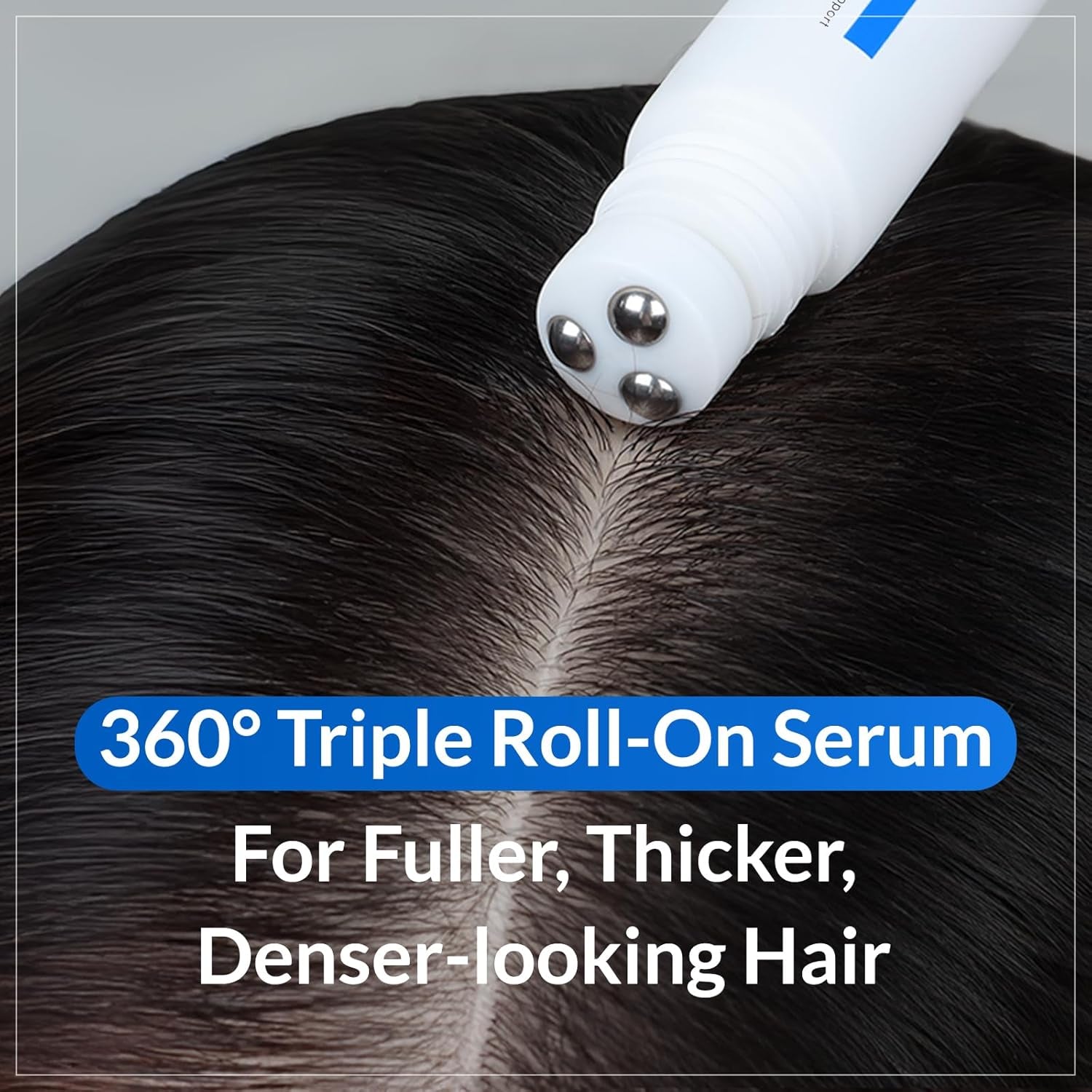 Real Relief Rolling Serum, Hair Growth Serum Roll on with Biotin, Caffeine, Panthenol, Menthol, Soothes Itchy, Flaky Scalp, Non-Greasy, Lightweight, Korean Skincare, 20Ml / 0.67 Fl. Oz.