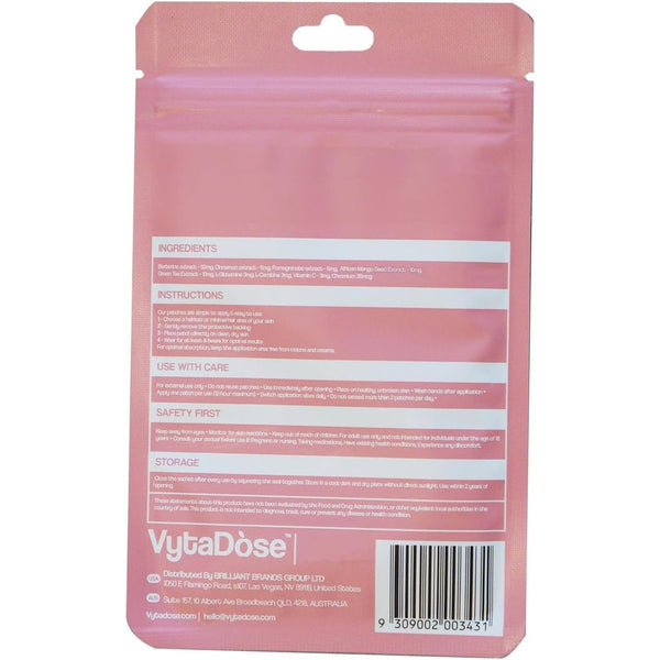 Vytadose GLP1 Burn Patches – 90 Patches (3 Pack) | 5x Strength Hunger & Cravings Support