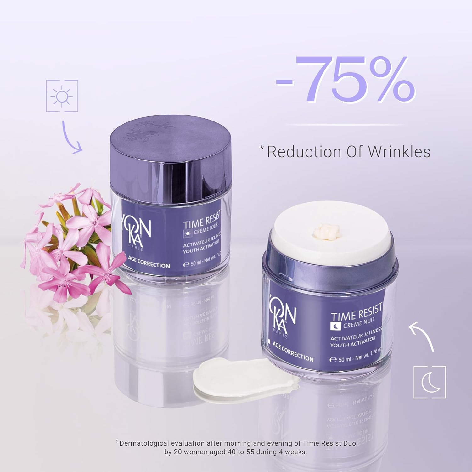 Yonka Time Resist Youth Activator – 50ml | Anti-Aging Day Cream with Plant Stem Cells & Hyaluronic Acid