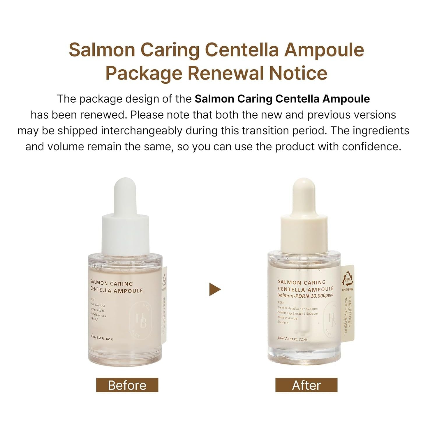 HEVEBLUE Salmon Caring Centella Ampoule – 30ml | Calming, Healing & Restorative Serum