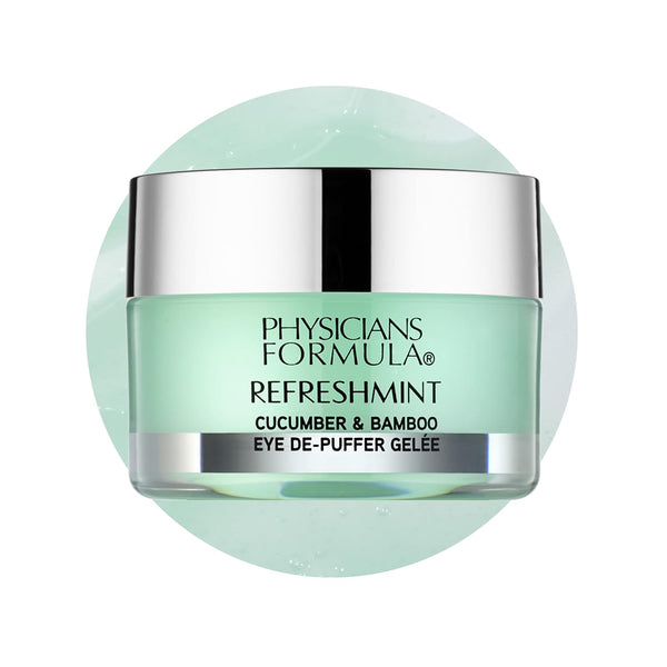 Physicians Formula Refreshmint Cucumber & Bamboo Eye De-Puffer Gelée – Cooling Rollerball Eye Treatment