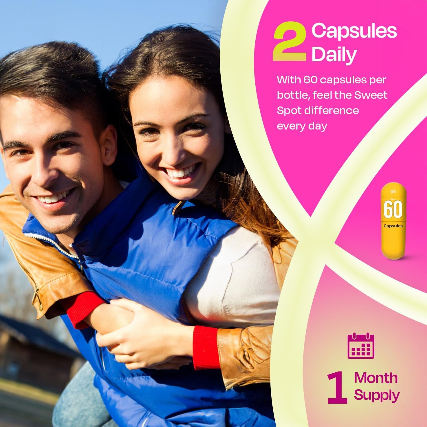 TASTE THE SWEET SPOT Taste Better – 60 Capsules | Daily Feminine Probiotic with Pineapple & Cranberry for Intimate Wellness & pH Balance