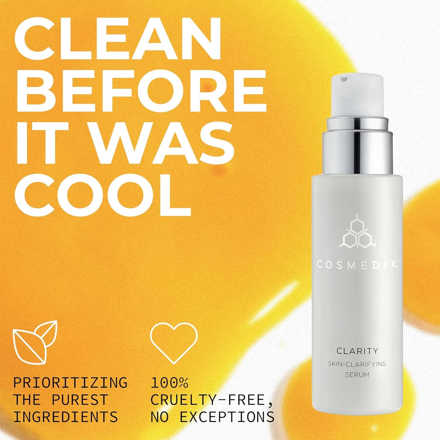 COSMEDIX Clarity Skin-Clarifying Serum – 30ml | Targets Blemishes, Controls Oil & Refines Pores