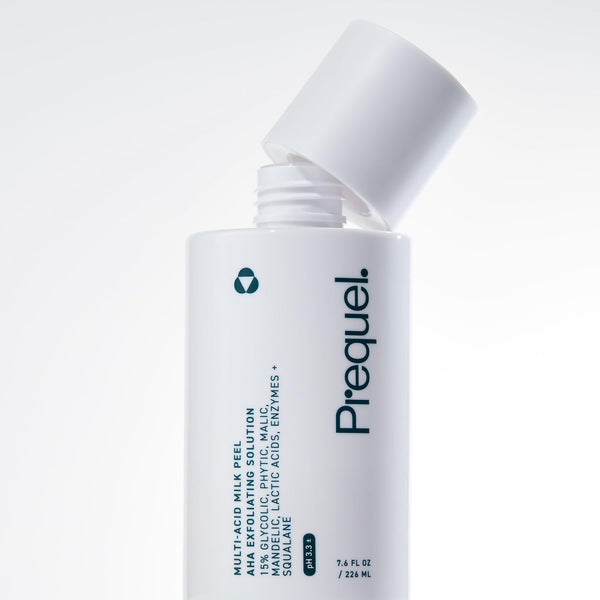 Skin Multi-Acid Milk Peel, Professional Exfoliating Solution. 15% Glycolic Acid Face Peel with Lactic Acid and Enzymes. Hydrating Chemical Exfoliant. Clinical Strength Formula, 7.6Oz Bottle.