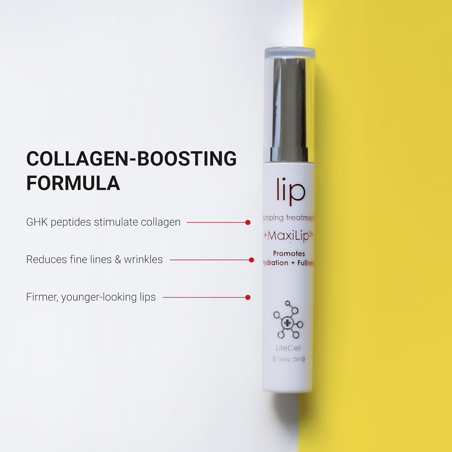 LifeCell Lip Plumping Treatment – 5ml | MaxiLip Peptide, Collagen-Boosting & Hydrating