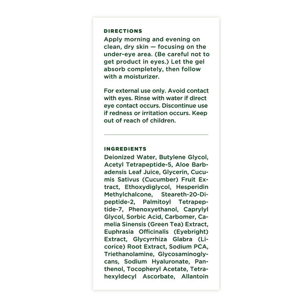 Tree of Life Beauty Vitamin C Eye Gel – 15ml | Brightening & Hydrating Treatment for Dark Circles, Puffiness & Fine Lines