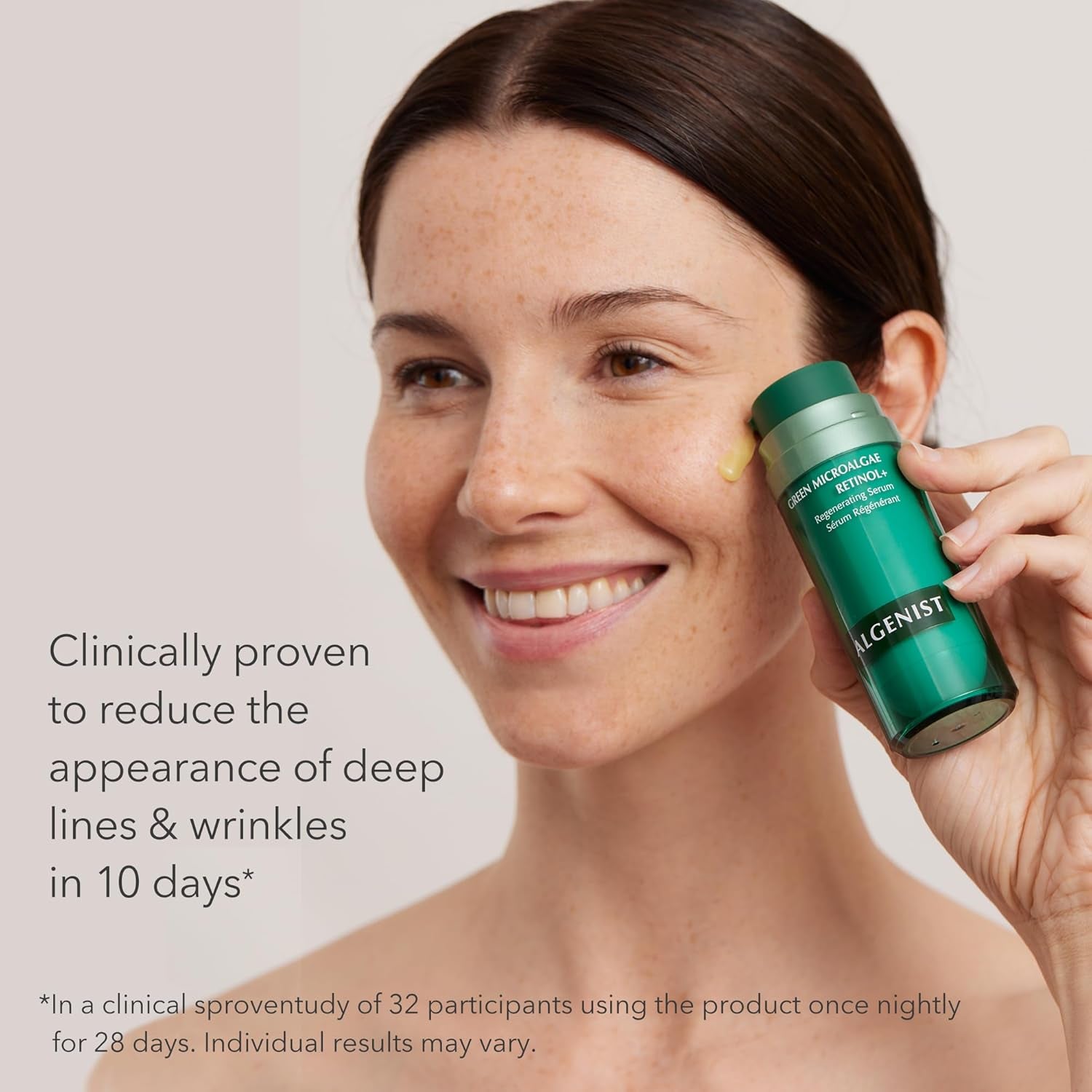 Algenist Green Microalgae Retinol+ Regenerating Serum – 30ml | Gentle Plant-Based Retinol for Smoother, Brighter Skin