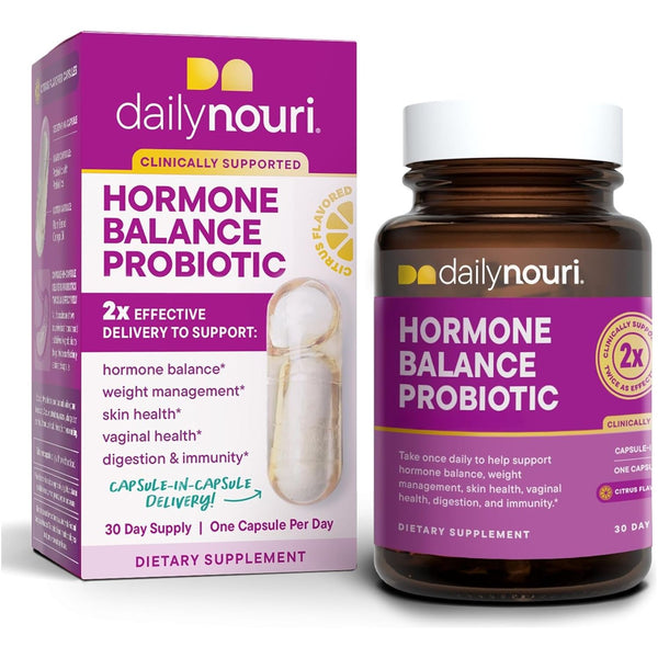 Daily Nouri Hormone Balance Probiotic for Women – 30 Capsules | Gut & Hormonal Support