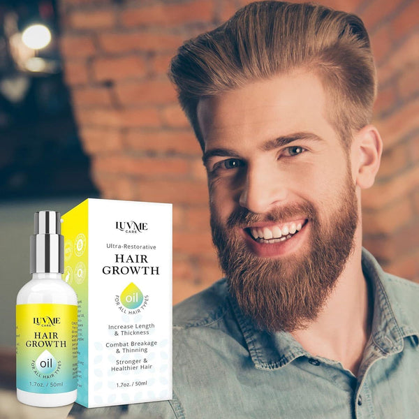 Biotin Hair Growth Oil Hair Growth Serum for Thicker Longer Fuller Healthier Hair, Prevent Hair Loss & Thinning, All Natural Vitamin Rich Treatment, Women & Men, All Hair Types 1.7 Oz