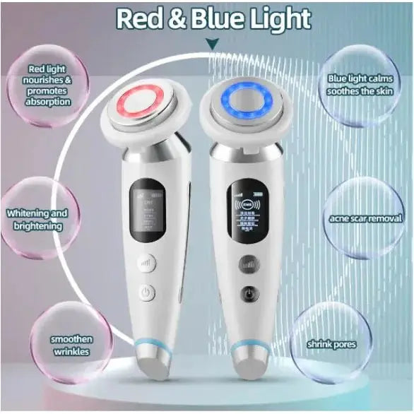 Face Massager with Light Therapy - Glam Global UK