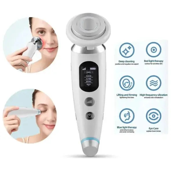 Face Massager with Light Therapy - Glam Global UK