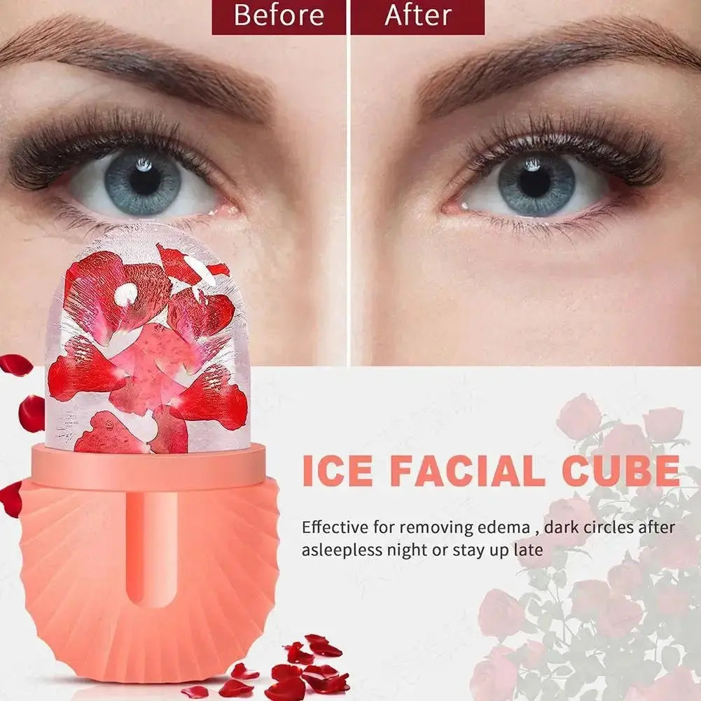 Facial Ice Cube Mold Silicone - Glam Global UK