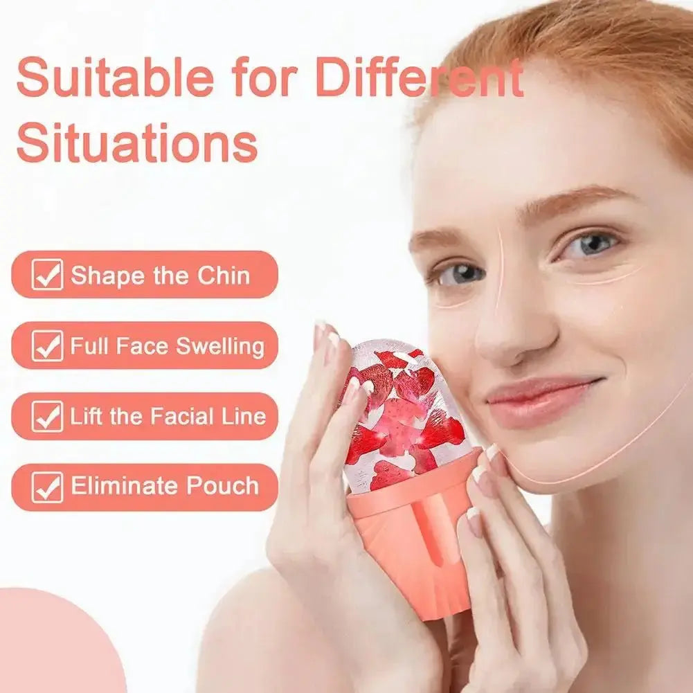 Facial Ice Cube Mold Silicone - Glam Global UK