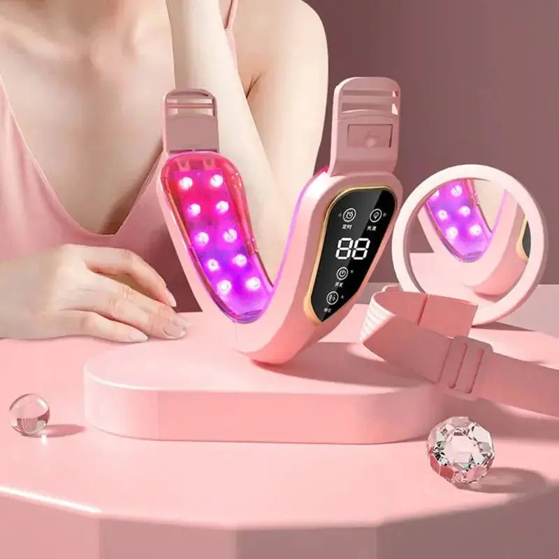 Facial Lifting Device with LED Photon Therapy - Glam Global UK