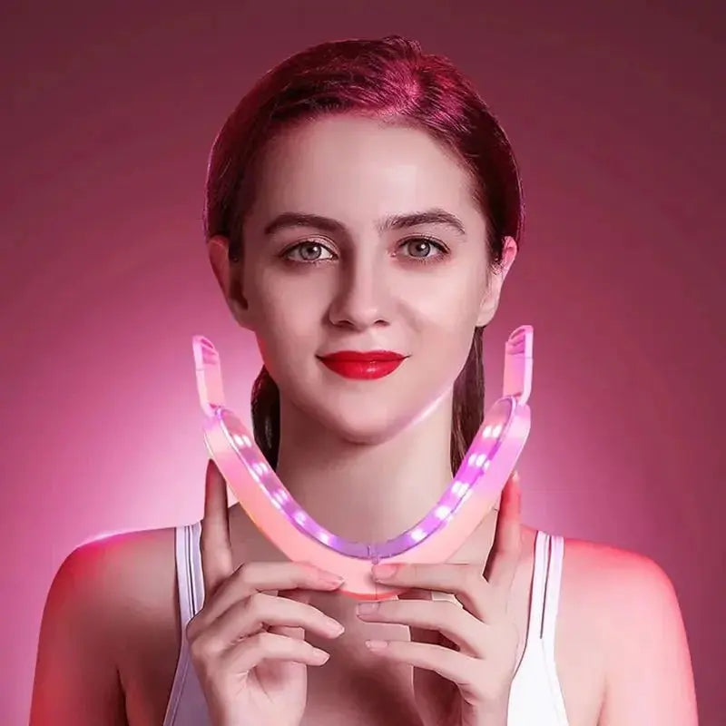 Facial Lifting Device with LED Photon Therapy - Glam Global UK