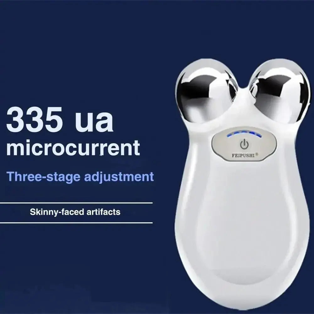 Facial Microcurrent Roller Massager: Face Lifting Device - Glam Global UK