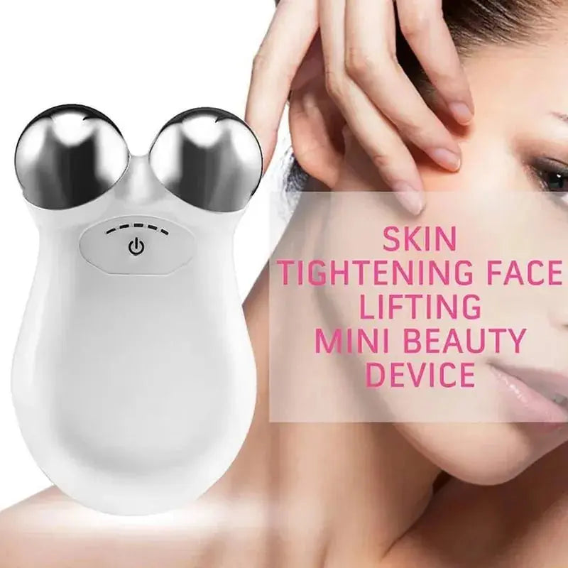 Facial Microcurrent Roller Massager: Face Lifting Device - Glam Global UK