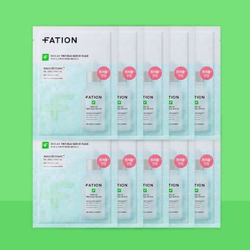 FATION Nosca9 Trouble Serum Mask Sheet 25mlX10ea - Glam Global UKFATION