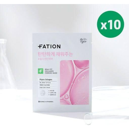 FATION Real Fit Collagen Firming Mask Sheet 23mlX10ea - Glam Global UKFATION