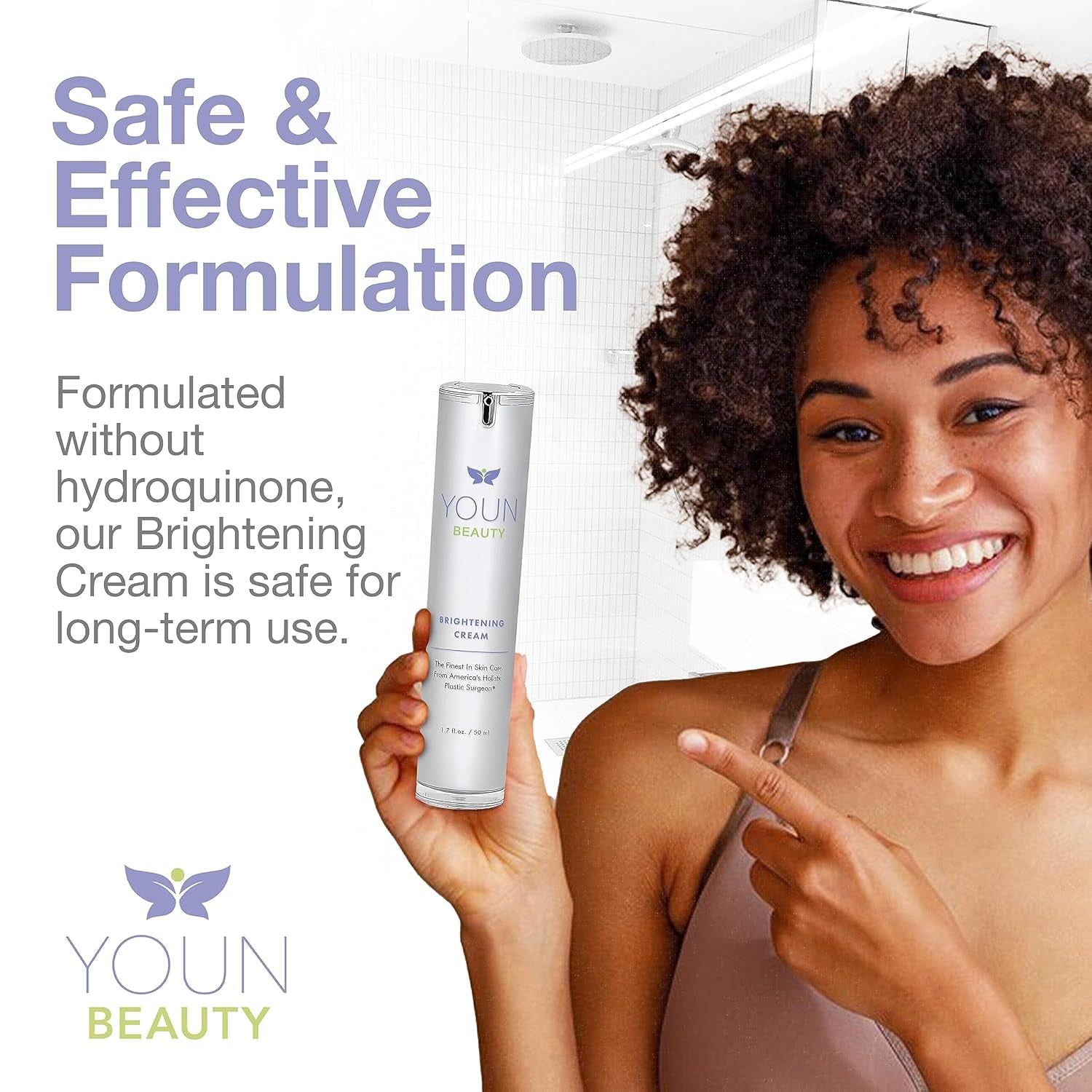 YOUN Beauty Brightening Cream – 50ml | Dark Spot Correcting & Radiance Boosting Moisturizer