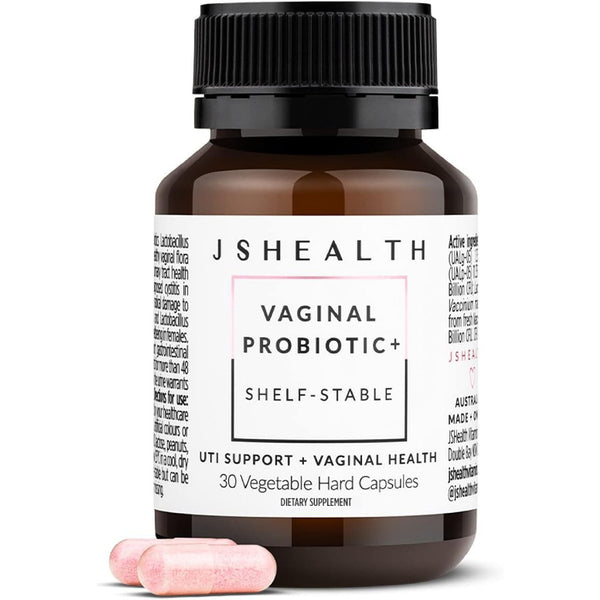 JSHealth Vaginal Probiotic+ Supplement – 30 Capsules | Gut, Vaginal & Urinary Tract Support for Women