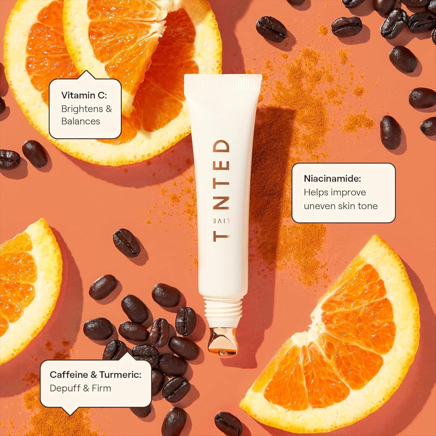 Live Tinted Superhue Brightening Eye Cream – 15ml | Hydrating Dark Circle Treatment with Niacinamide & Vitamin C