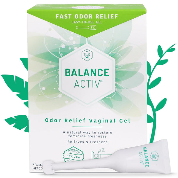 Balance Activ Odor Relief Vaginal Gel – 7 Prefilled Gel Applicators (7 x 0.17fl oz) | Clinically Proven Vaginal Odor Relief & pH Balance Support