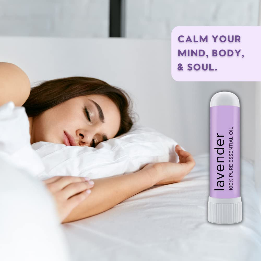 MOXE Lavender 100% Pure Essential Oil Inhalers – 3 Vapor Sticks | On-the-Go Stress Relief & Aromatherapy