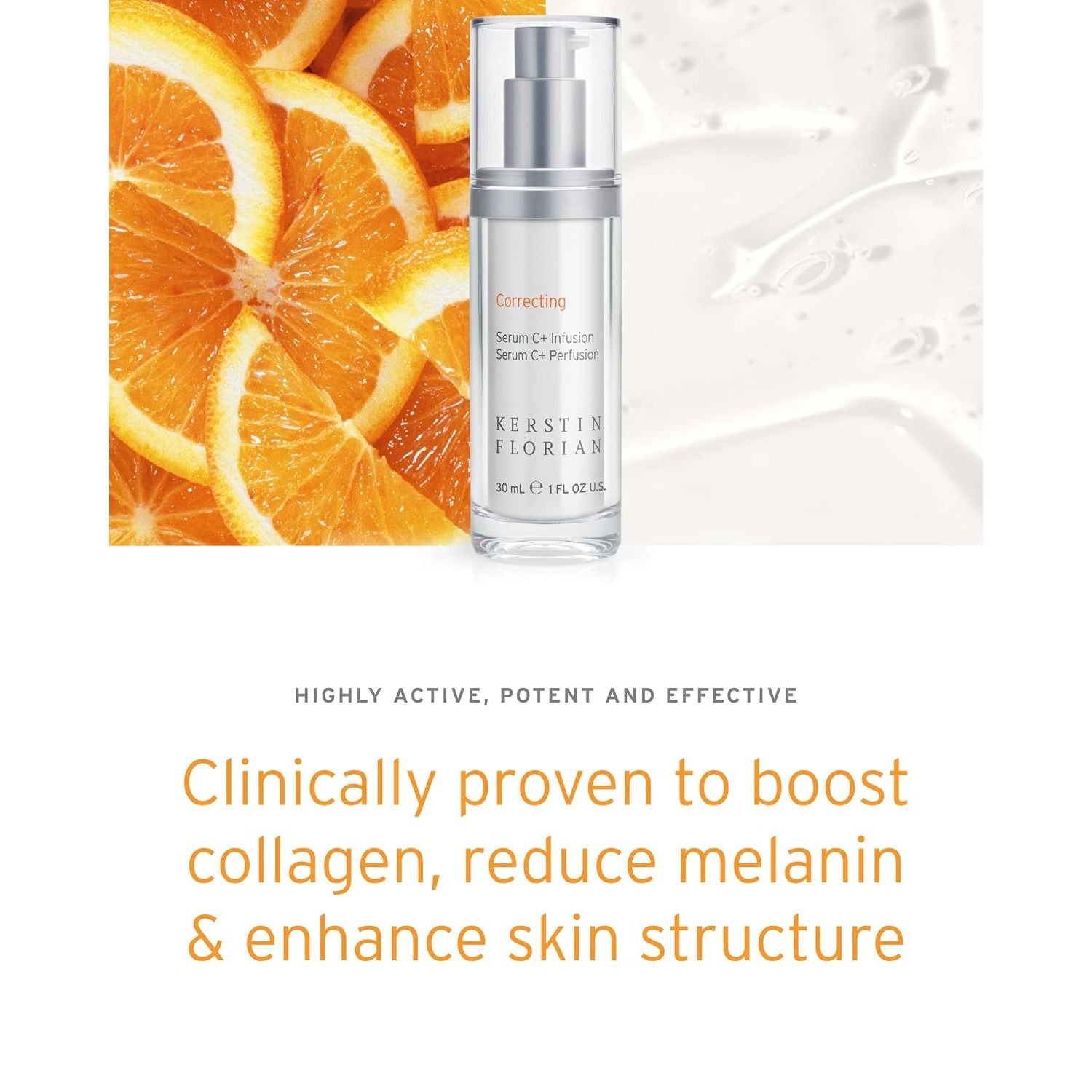 Kerstin Florian Correcting Serum C+ Infusion – 30ml | Brightening & Anti-Aging Vitamin C Serum
