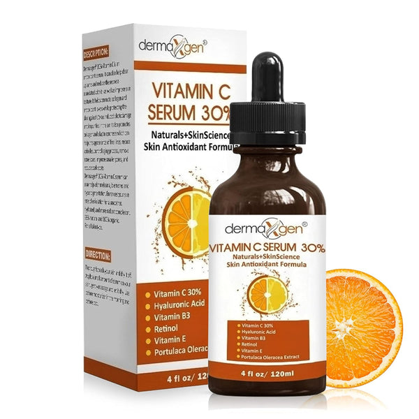 DERMAXGEN Vitamin C Serum 30% – 120ml | Brighten, Firm & Restore Radiance Naturally