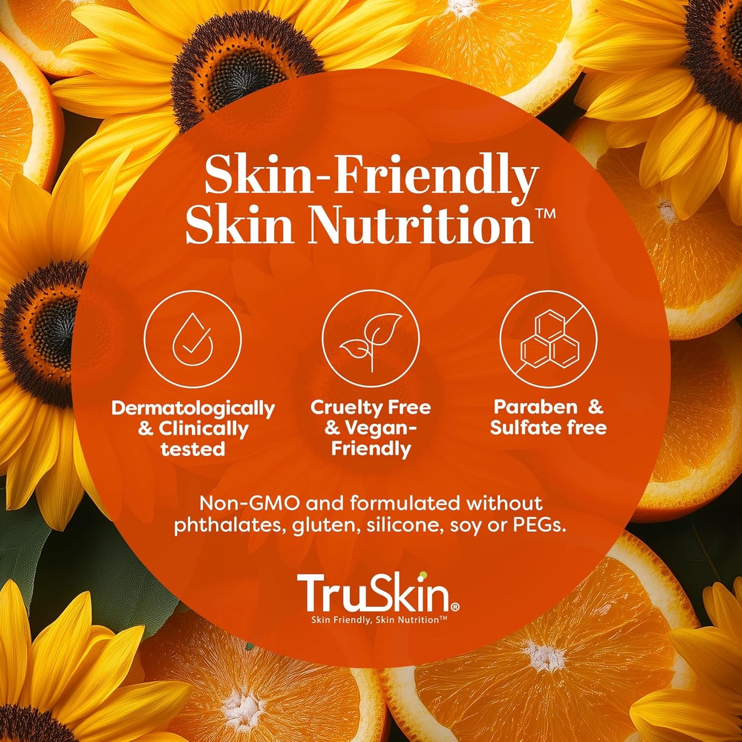 TruSkin SPF 30 Mineral Sunscreen Facial Serum – 30ml | Tinted Broad-Spectrum Sun Protection with Vitamin C & Hydration Boost