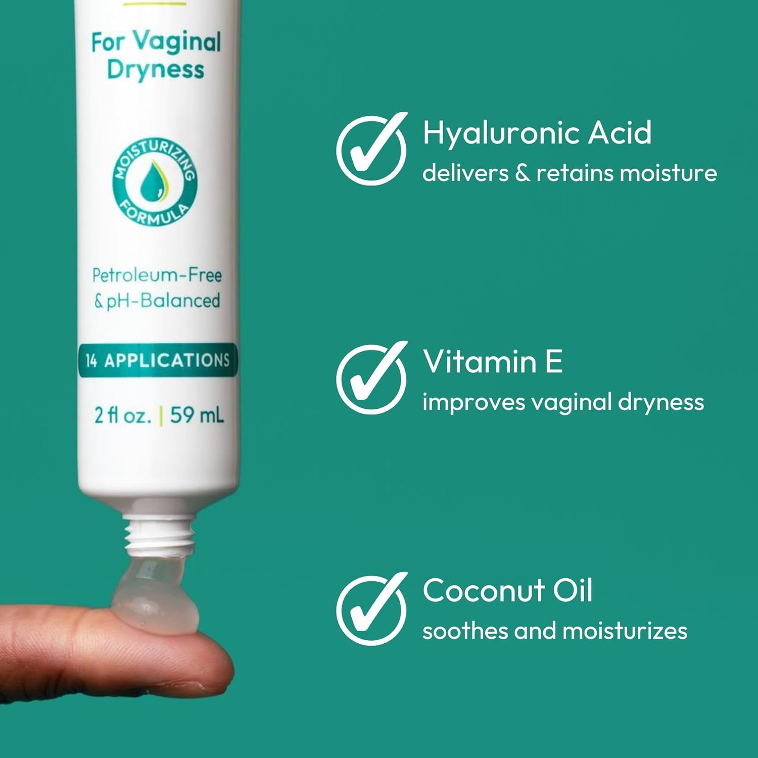 pH-D Feminine Health Support Vaginal Moisturizing Gel – 59ml | Hormone-Free Relief for Vaginal Dryness