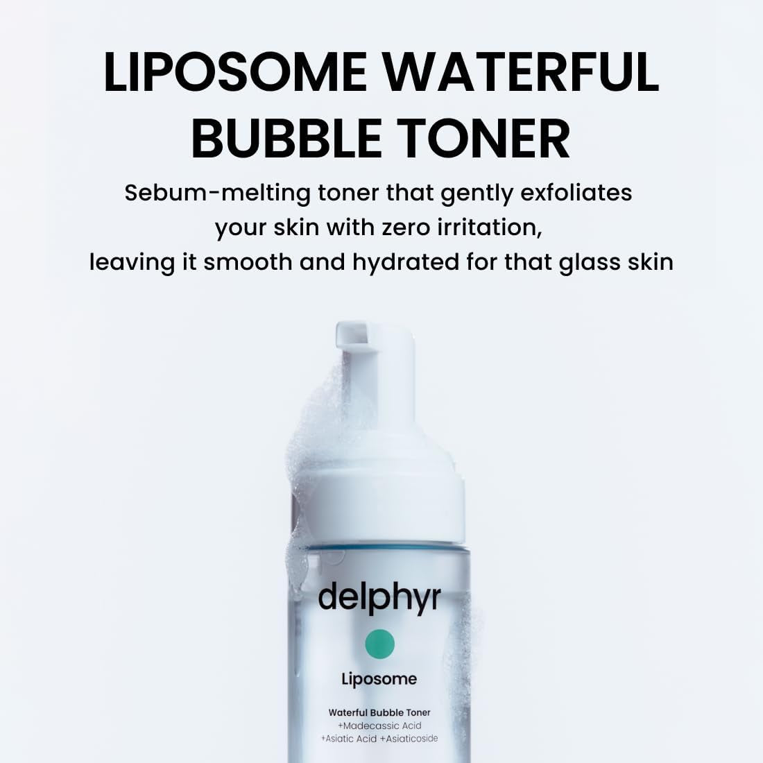 delphyr Liposome Waterful Bubble Toner – 150ml | Hydrating, Soothing Bubble Toner