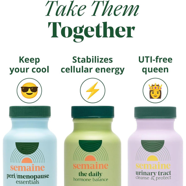 Semaine Peri/Menopause Essentials – 30 Capsules | Natural Hormone & Menopause Support