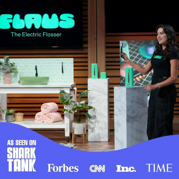 FLAUS Electric Flosser with 3 Speeds + 45 Replacement Heads - Glam Global UKFLAUS