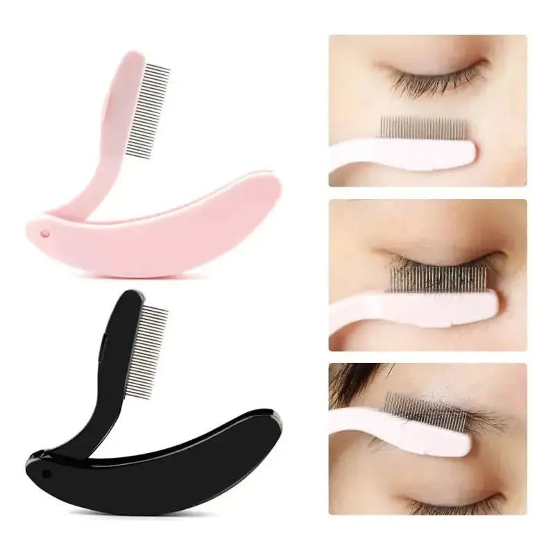 Foldable Ultra - fine Steel Needle Eyebrow Extension Brush - Glam Global UK