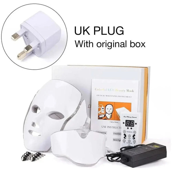 Foreverlily 7 Colors LED Facial Mask – Advanced LED Light Therapy for Radiant & Youthful Skin - Glam Global UKForeverlily
