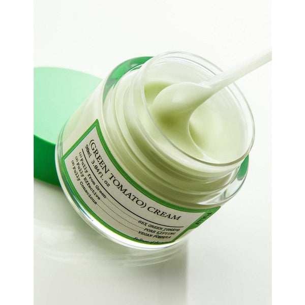 FULLY GREEN TOMATO CREAM – Vegan Moisturizing Cream & Sleeping Pack for Pore Tightening &amp; Skin Elasticity (90ml) - Glam Global UKFULLY