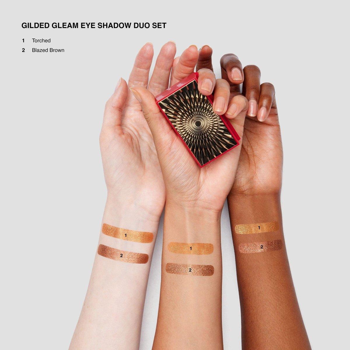 Gilded Gleam Eyeshadow, Eyeliner & Mascara Set - Glam Global UK