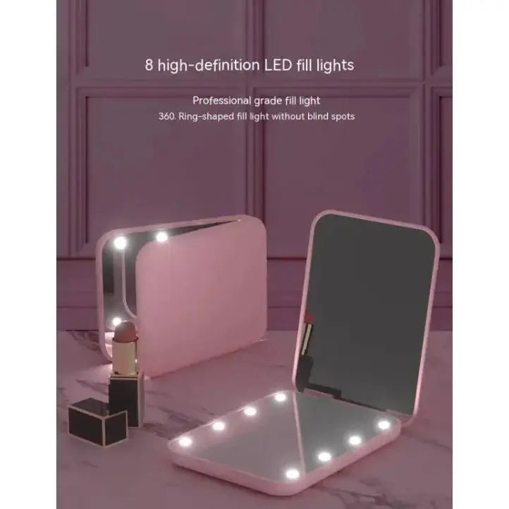 GlowFold LED Makeup Mirror - Glam Global UK