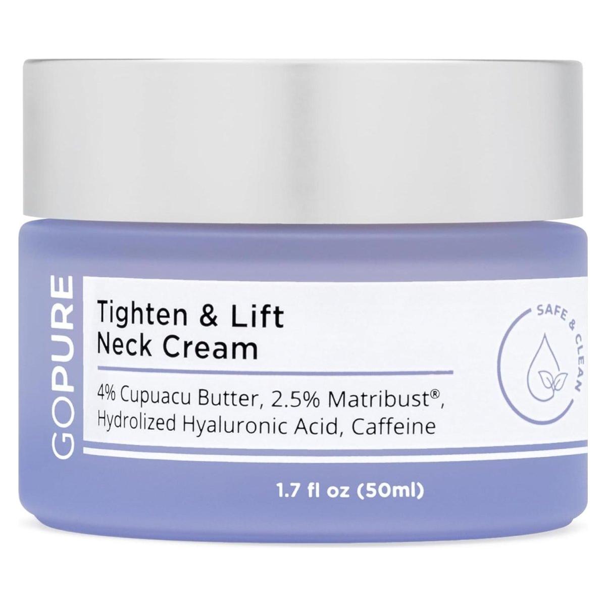 Go Pure Tighten & Lift Neck Cream - 50ml - Glam Global UK