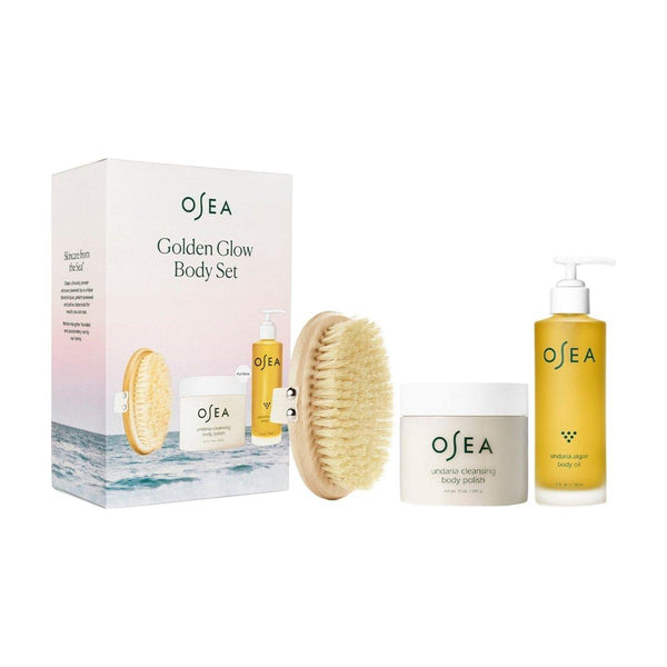 OSEA Golden Glow Body Set (Limited Edition) | 3 - Piece Hydration & Radiance Ki - Glam Global UKOSEA