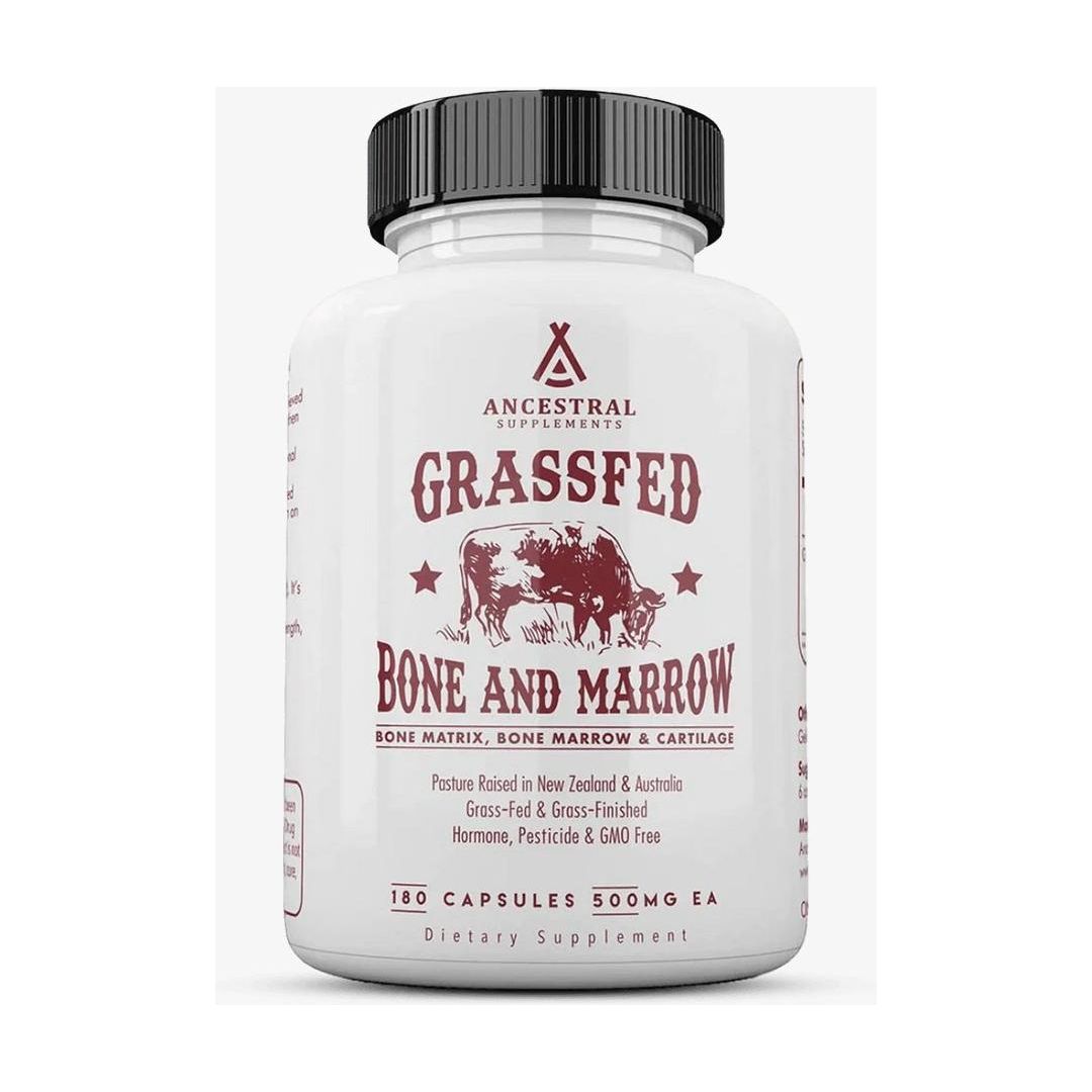 Ancestral Supplements Grass Fed Beef Bone and Marrow - 180 Capsules - Glam Global UKAncestral Supplements