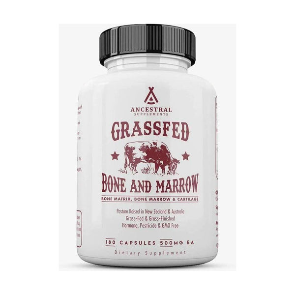 Ancestral Supplements Grass Fed Beef Bone and Marrow - 180 Capsules - Glam Global UKAncestral Supplements
