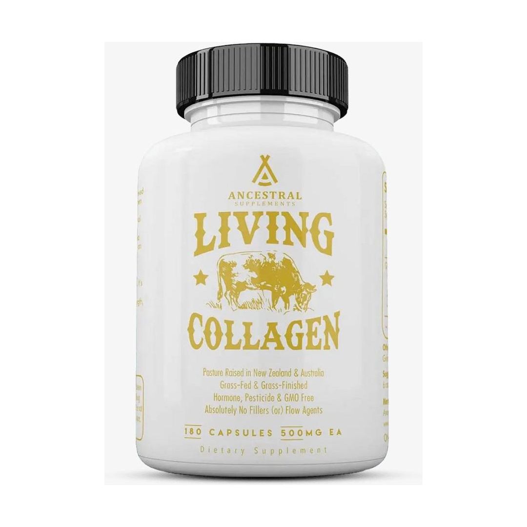 Ancestral Supplements Grass Fed Beef Living Collagen - 180 Capsules - Glam Global UKAncestral Supplements