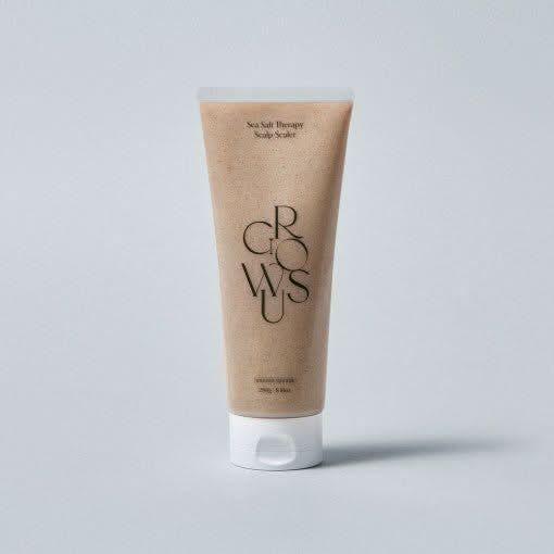 GROWUS Sea Salt Therapy Scalp Scaler - 250g | Deep Cleansing & Scalp Oil - Water Balance - Glam Global UKGROWUS