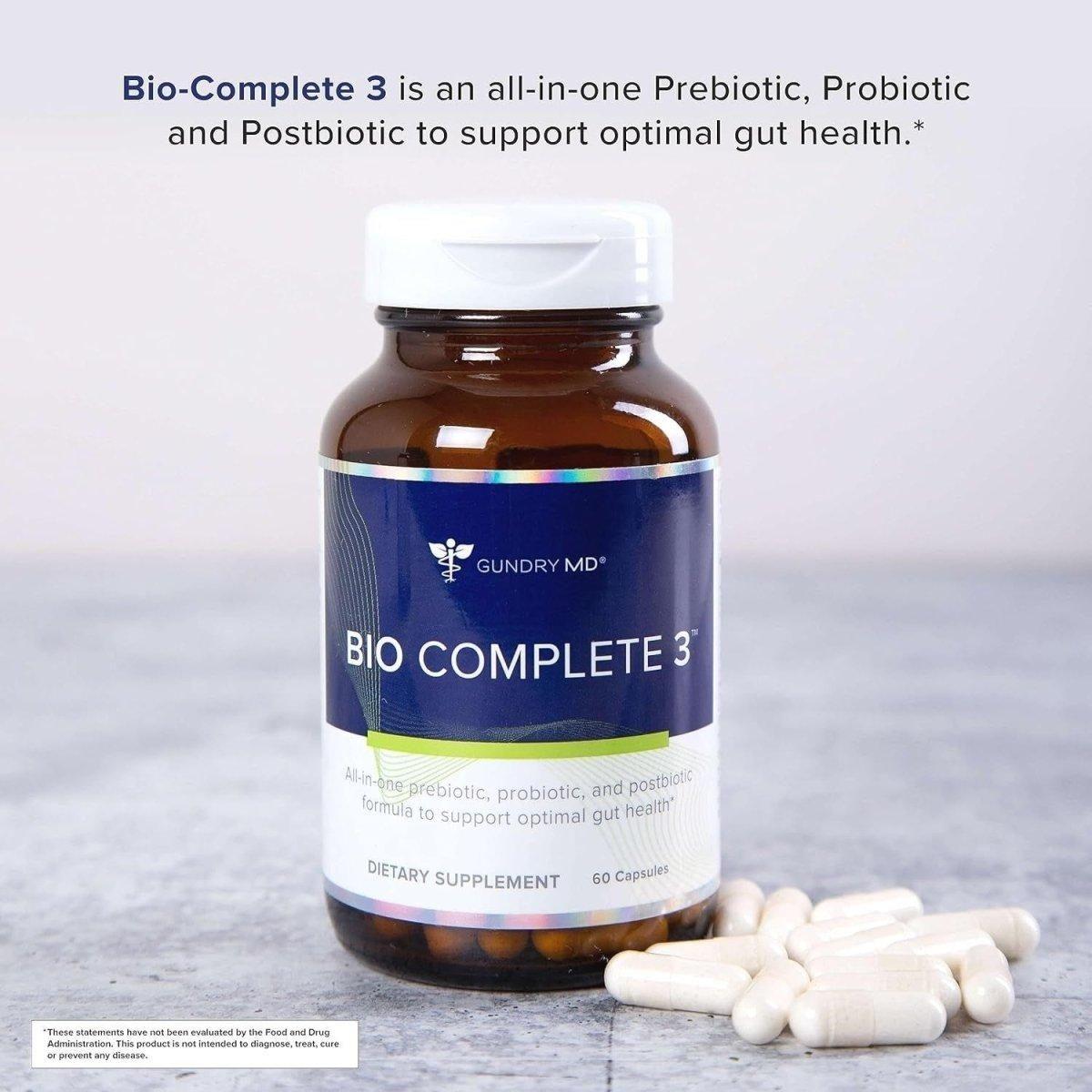 Gundry MD® Bio Complete 3 - Prebiotic & Postbiotic to Support Optimal Gut Health, 30 Day Supply (New Formula) - Glam Global UK