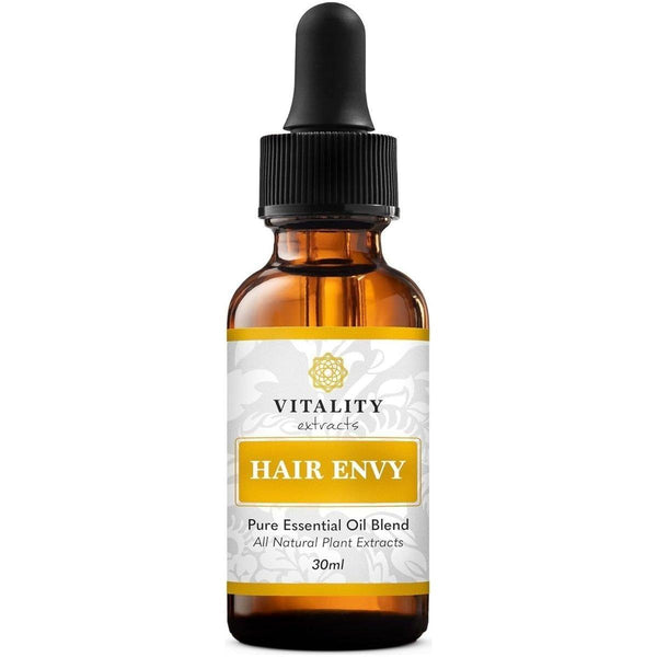 Vitality Hair Envy Natural Hair Growth Serum – 100% Pure Essential Oils & 15 Plant Extracts - 30ml - Glam Global UKVitality