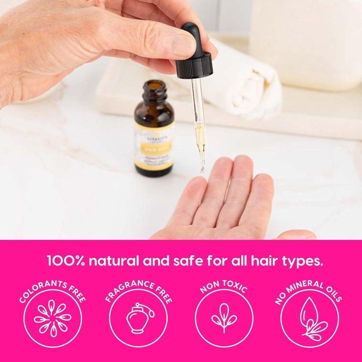 Vitality Hair Envy Natural Hair Growth Serum – 100% Pure Essential Oils & 15 Plant Extracts - 30ml - Glam Global UKVitality